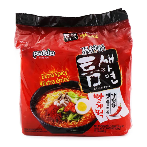 Paldo Teumsae Ramyun Multi (120G*5Pk*4)