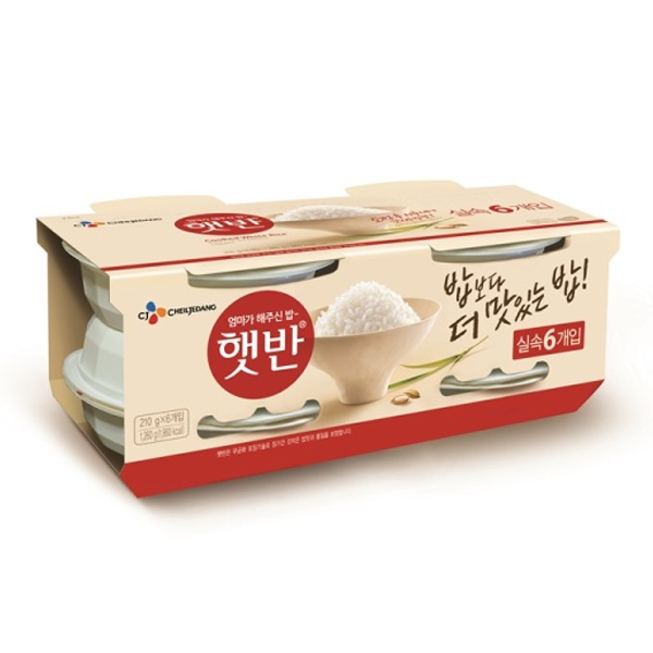 CJ Steamed Rice 6 Pack (210G*6Pk*6)