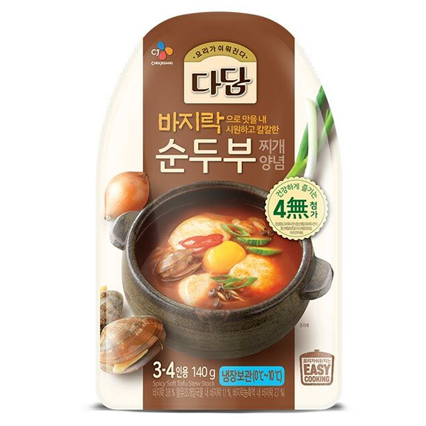 CJ Dadam Soft Tofu Stew Base (140G*16)