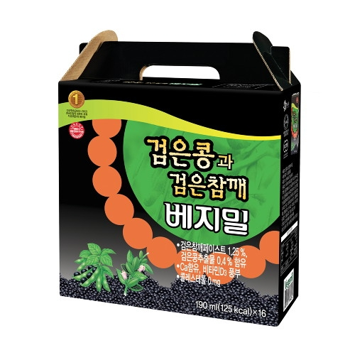 Jungfood Vegemil Black Bean & Black Sesami 16 Packs (190Ml*16*6)