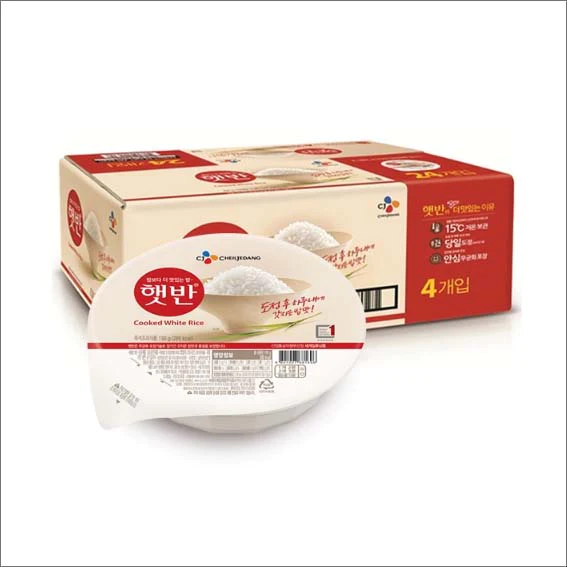 CJ Steamed Rice 4 Pack(210g*4Pk*12)