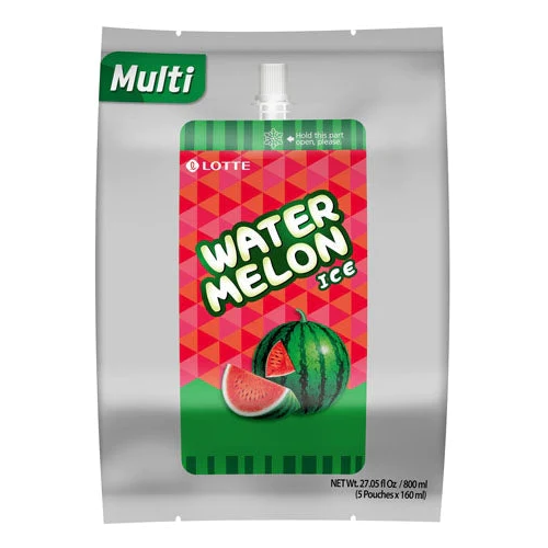 Lotte Watermelon Bar Ice-Pouch Multi (5ea*4)