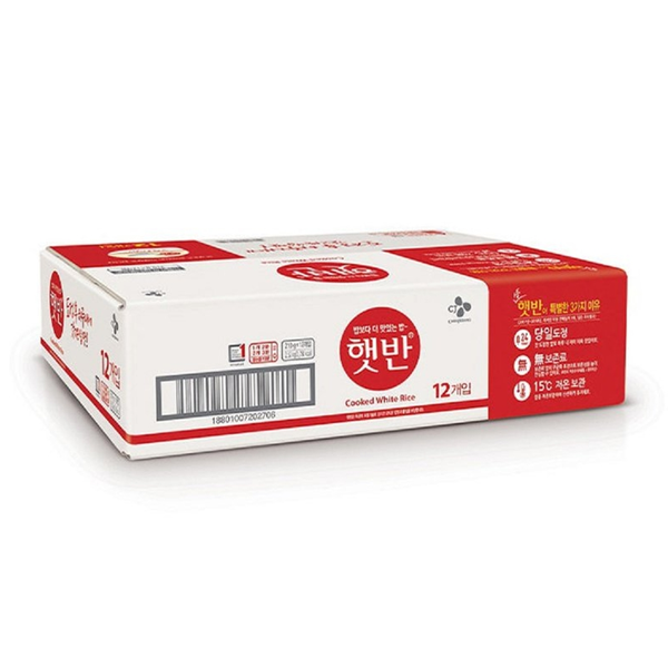 CJ Steamed Rice 12 Pack (210G*12Pk*1)