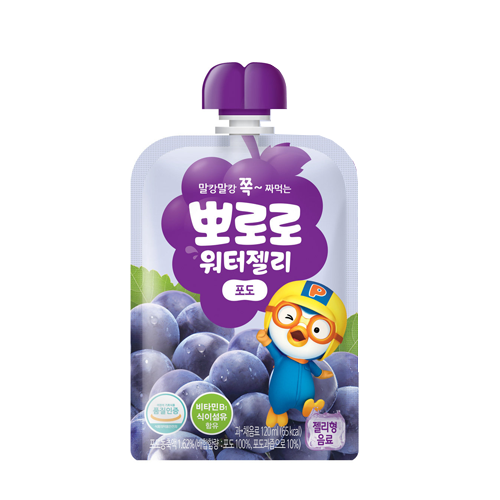 Paldo Pororo Waterjelly Grape (120ml*10*4)