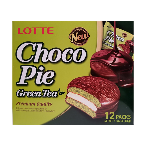 Lotte Chocopie Green Tea (28g*12*8)