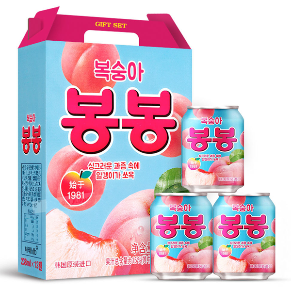 Haitai Peach Bonbon Drink (238ml*12*6)