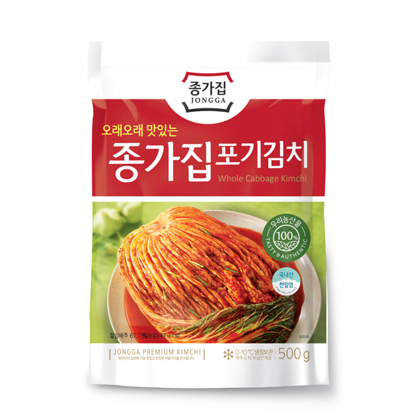 Jongga Whole Cabbage Kimchi (500g*10)