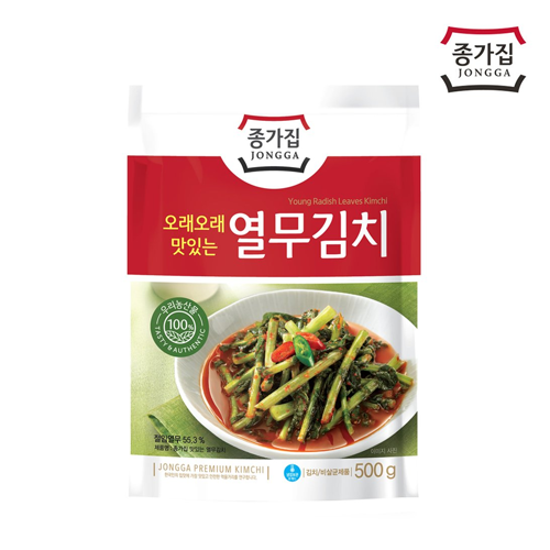 Jongga Young Radish Leaves Kimchi (500g*10)
