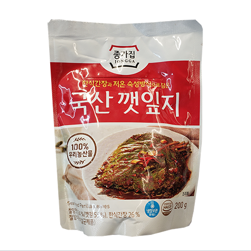 Jongga Sesame Leaves Kimchi (200g*10)