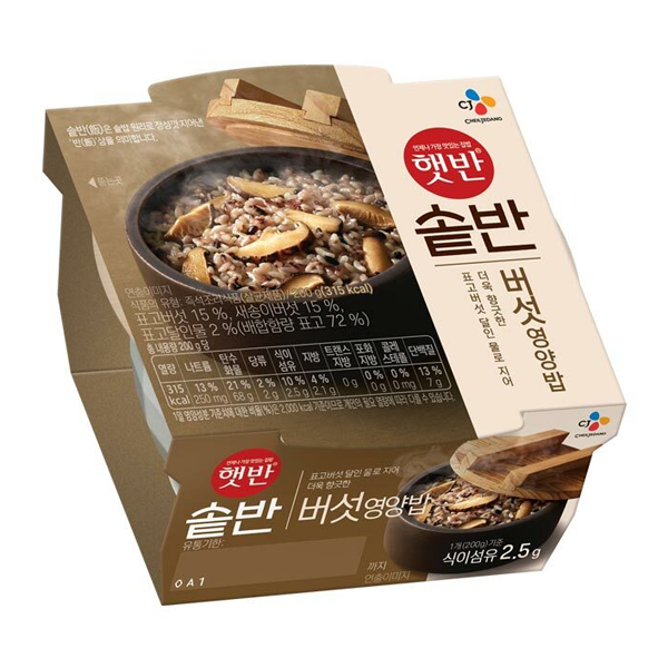 CJ Steamed Mushroom Nutrition Rice (200g*18)