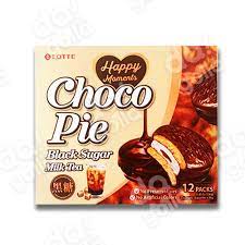 Lotte Chocopie Black Sugar Milk (28g*12*8)