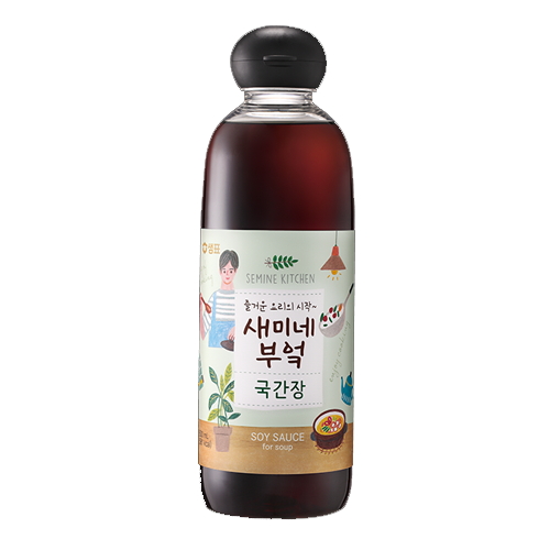Sempio Semine Kitchen Soy Sauce for Soup (450ml*12)