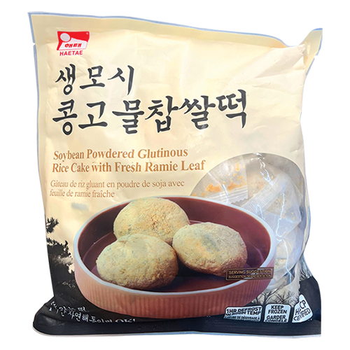 Haitai Soybean Powdered Glutinous Rice Cake with Fresh Ramie Leaf (400g*12)
