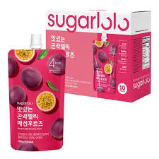 Sugarlolo Konjac Jelly Passion Fruit(150g*10p)*4