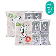Sunggyung K-Mama Seasoned Sliced Laver(4g*16ea)*8pk