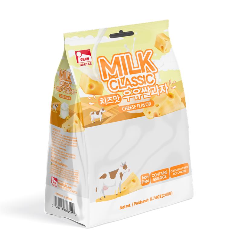 Haetai Milk Classic Rice Snack(Cheese Flavoured)(240g*16)