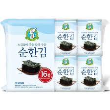 Sunggyung Mild Seasoned Sliced Laver(4g*16ea)*8pk