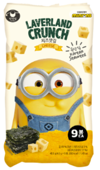 Manjun Minions Laverland Crunch Seaweed(Cheese)(4.5g*9ea)*18