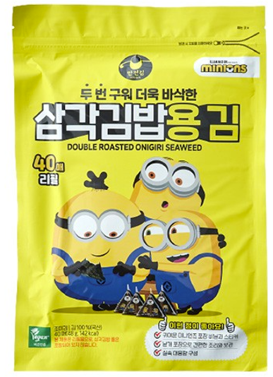 Manjun Minions Triangle Onigiri Seaweed 40sheets(48g*15)