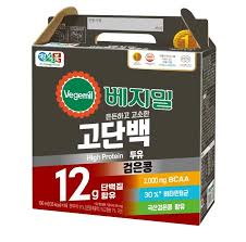 Jungfood Vegemil Blackeban Soymilk with High Protein(16 Packs)(190ml*16*6)