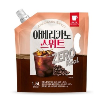 GS25 WG Sweet Americano Zero Pouch(1.5L*6)