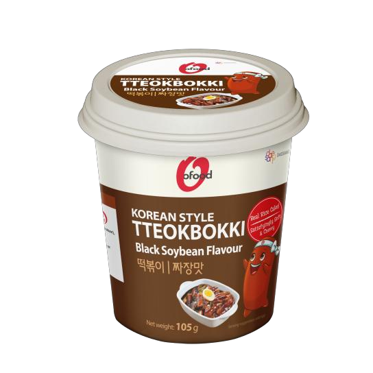 Daesang O'Food Cup Tteokbokki(Black Soybean)(105g*24)