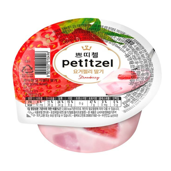 CJ Petitzel Yoghurtjelly Strawberry (210G*6)